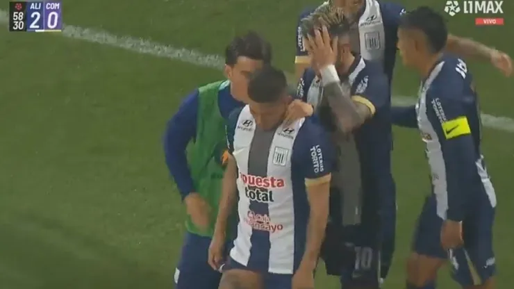 Kevin Quevedo, visiblemente emocionado por su gol.