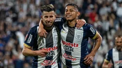 Pablo Ceppelini y Kevin Quevedo celebrando hoy en Matute.