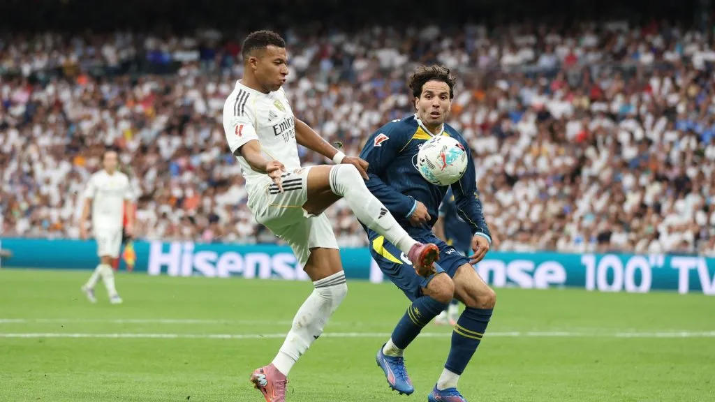 Kylian Mbappé, en el partido ante RCD Espanyol (Getty Images).