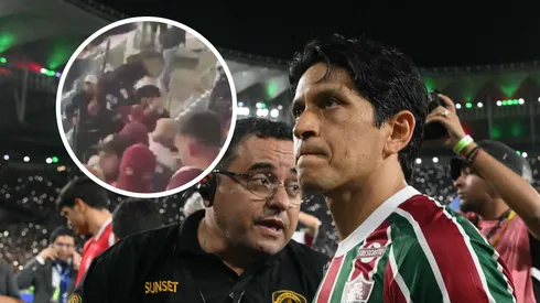 Hubo incidentes entre la policía de Brasil e hinchas de Lanús en pleno partido ante Fluminense.