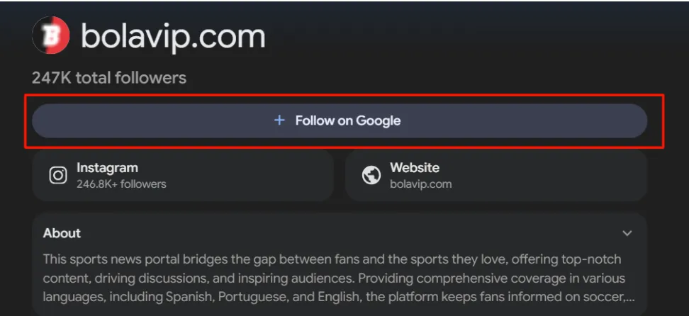 Solo haces click en el botón “Seguir” y no debes hacer nada más.