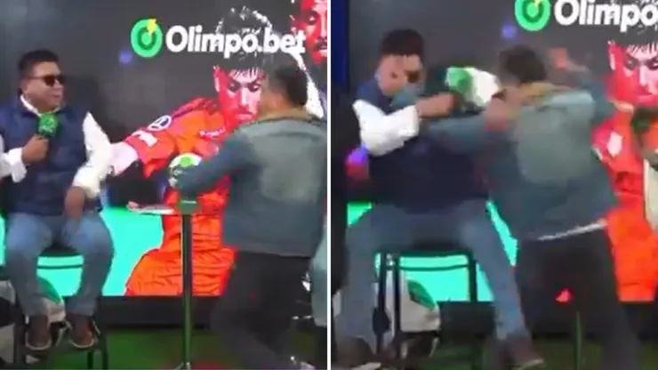 Silvio Valencia y 'Chevaristo' protagonizaron fuerte discusión en vivo y se agarraron a golpes.