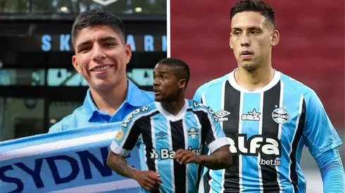 Piero Quispe, Erick Noriega y Douglas Costa.