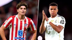 Julián Álvarez y Kylian Mbappé protagonizan duelo en el derbi de Madrid.