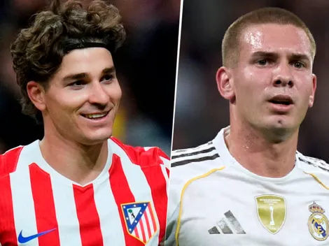 ¿Juegan Julián Álvarez y Mastantuono? Alineaciones titulares para Atlético de Madrid vs. Real Madrid