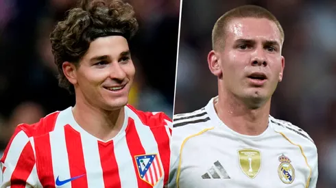 Julián Álvarez y Franco Mastantuono, los cracks argentinos de Atlético y Real Madrid.