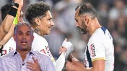 Paolo Guerrero, Hernán Barcos y Diego Rebagliati.