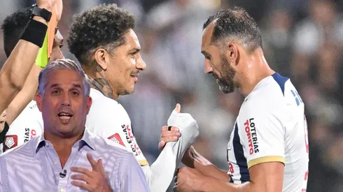 Paolo Guerrero, Hernán Barcos y Diego Rebagliati.