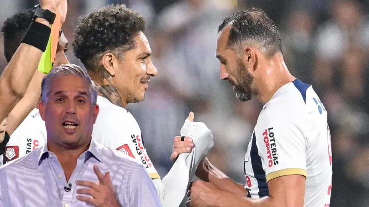 Paolo Guerrero, Hernán Barcos y Diego Rebagliati.