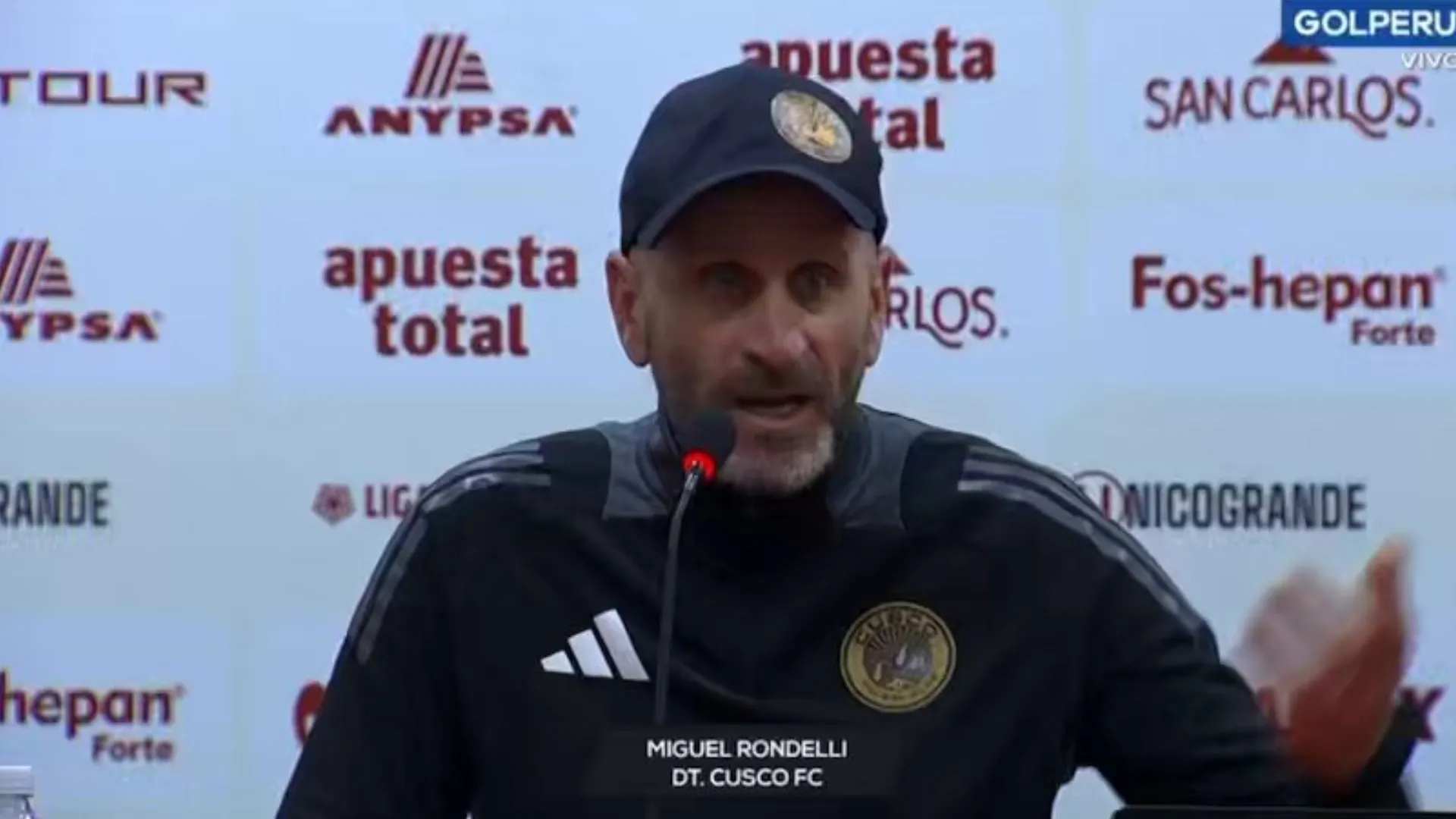 Miguel Rondelli, DT de Cusco FC (GOLPERÚ).