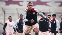 Álex Valera entrenando en Universitario.
