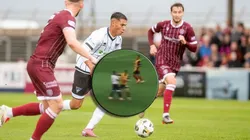 Jefferson Cáceres fue expulsado en Escocia por agresión.