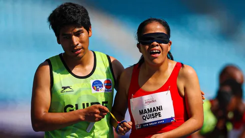 Neri Mamani campeona mundial de Para Atletismo.