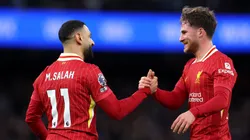 Mohamed Salah y Alexis Mac Allister, figuras del Liverpool FC.