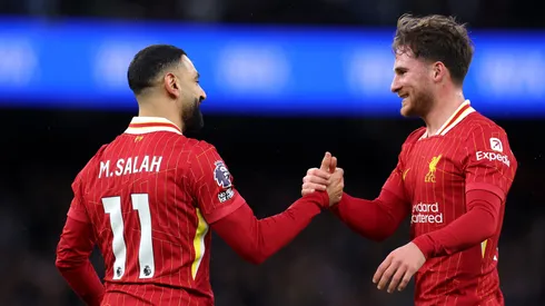 Mohamed Salah y Alexis Mac Allister, figuras del Liverpool FC.