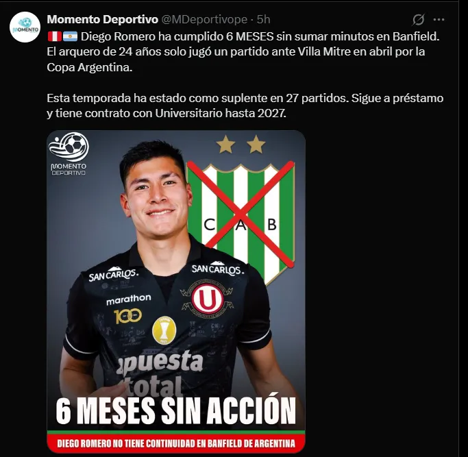 Fuente: @MDeportivope