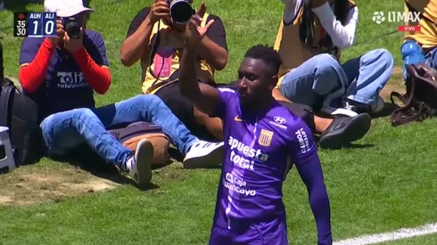 El festejo de Eryc Castillo por su gol ante Alianza UDH.