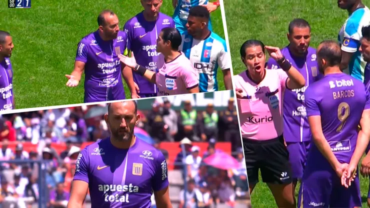 Hernán Barcos llamó "muerto" al árbitro en Huánuco.