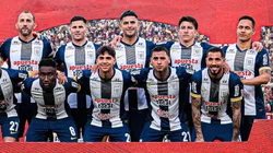 El plantel de Alianza Lima previo a un partido de Liga 1.