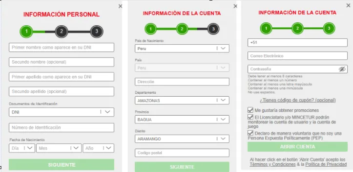 Captura realizada desde la página Caliente