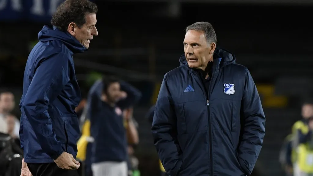 Miguel Ángel Russo, en su paso por Millonarios (Getty Images).