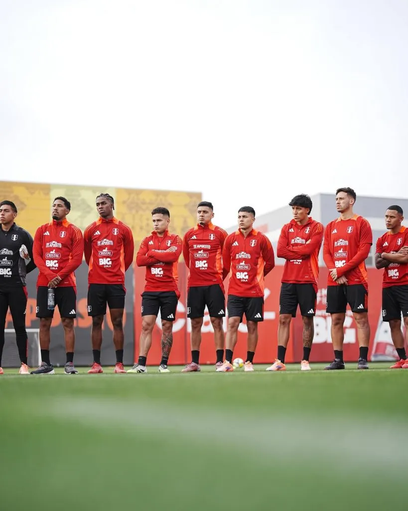La ‘Bicolor’ preparándose para el Perú vs. Chile. (Foto: Selección Peruana)
