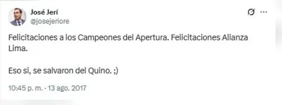 José Jerí dejó en claro que es hincha de Universitario. (Foto: Producción Bolavip)