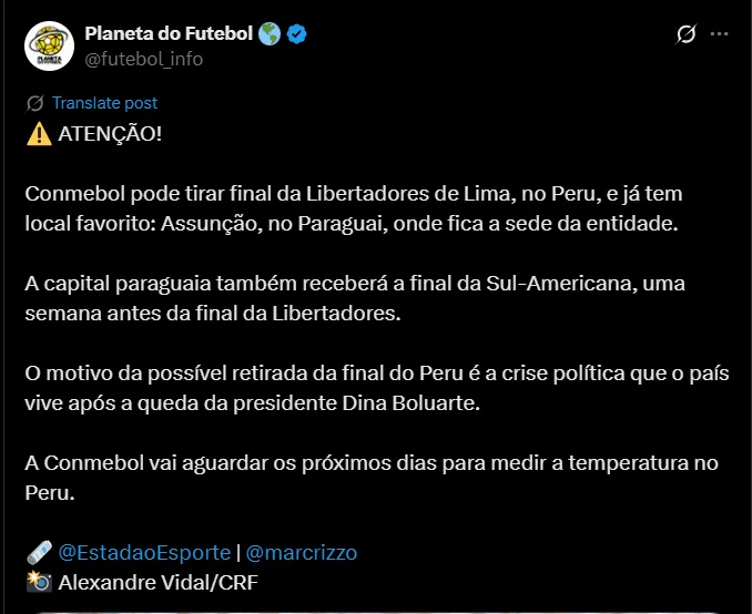 Fuente: @futebol_info