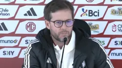 Manuel Barreto, entrenador interino de Perú, en conferencia de prensa tras perder ante Chile.