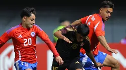 Maxloren Castro en el amistoso Chile vs. Perú.