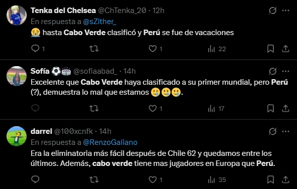 Cabo Verde clasificó y los hinchas de Perú destrozaron a su selección (X).