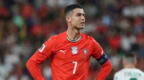 Cristiano Ronaldo, en el último partido de Portugal ante Irlanda.
