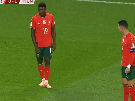 Ni los amateur: Cristiano Ronaldo y Nuno Mendes hicieron tremendo papelón contra Hungría