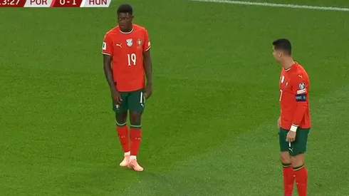 Cristiano Ronaldo y Nuno Mendes.