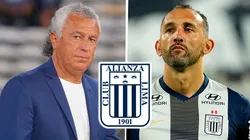 Néstor Gorosito y Hernán Barcos en Alianza Lima.