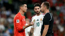 Cristiano Ronaldo y Dominik Szoboszlai, goleadores del partido.