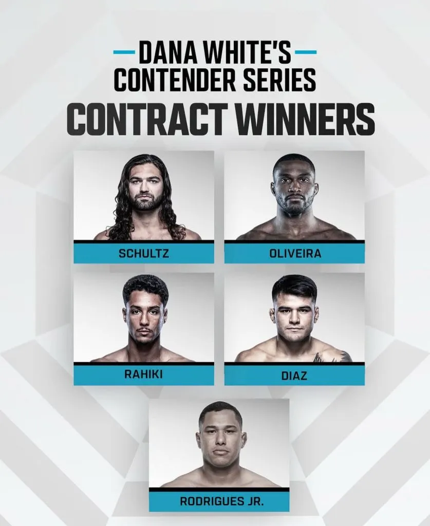 Ganadores del 10º episodio de la 9ª temporada del Dana White’s Contender Series (UFC).