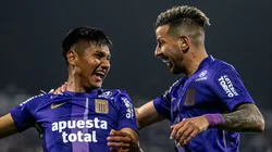 Piero Cari y Pablo Ceppelini celebrando hoy en Matute.