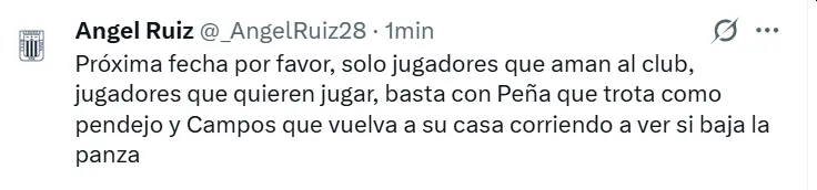 Hinchas de Alianza criticaron a Peña. (Foto: Producción Bolavip)