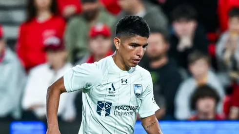 Piero Quispe, en su debut en Sydney FC.