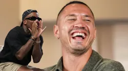 Gianluca Lapadula y Jefferson Farfán.