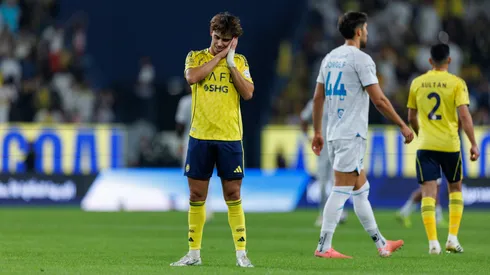 El festejo de Joao Félix tras uno de sus goles de Al Nassr ante Al Fateh.
