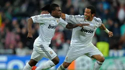 Royston Drenthe, junto a Marcelo en 2009 en el Real Madrid.