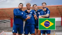 Jugadores de Alianza Lima entrenando.