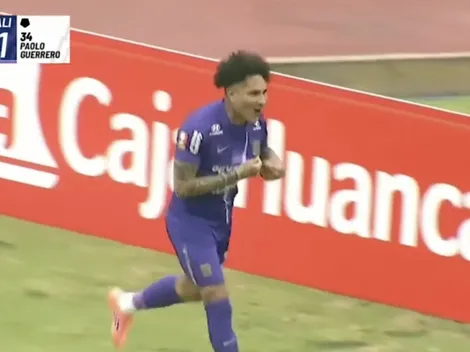 No pudo Eryc Castillo, pero sí Paolo Guerrero para el gol del 1-0 de Alianza Lima ante Sport Huancayo