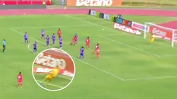 Guillermo Viscarra fue figura por atajadas como este remate de Josuee Herrera.