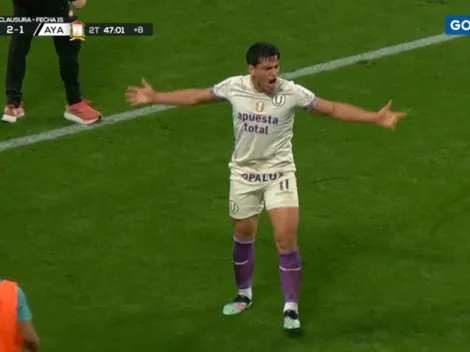 Con 10 jugadores, el gol agónico del Tunche Rivera ante Ayacucho FC