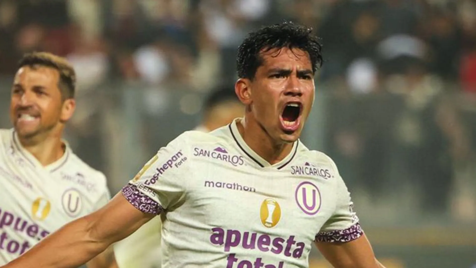 El grito de gol del Tunche Rivera (Foto: Universitario).