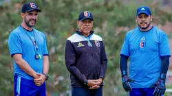 Roberto Mosquera y su comando técnico.