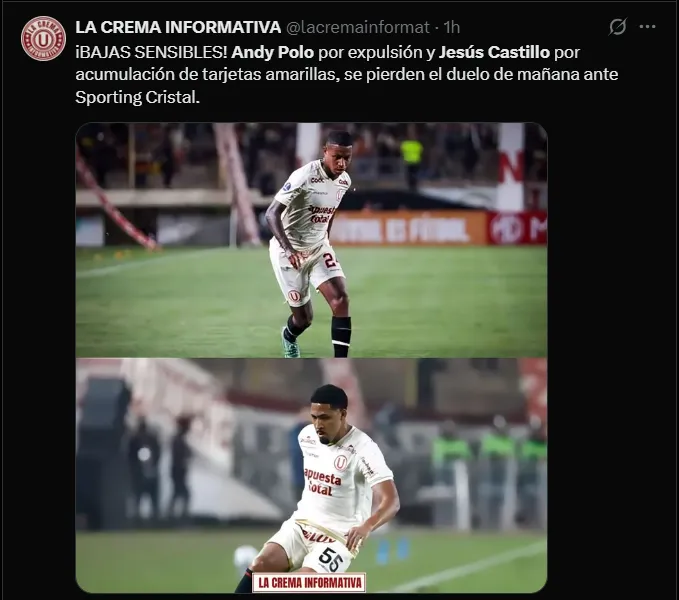 Fuente: @lacremainformat